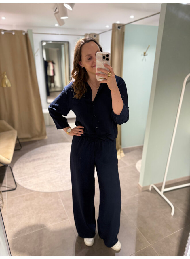 Alix Trousers Dark Blue