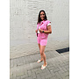 Nina Pink Denim Sleeveless Vest