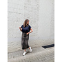 Olly Leopard Denim Skirt