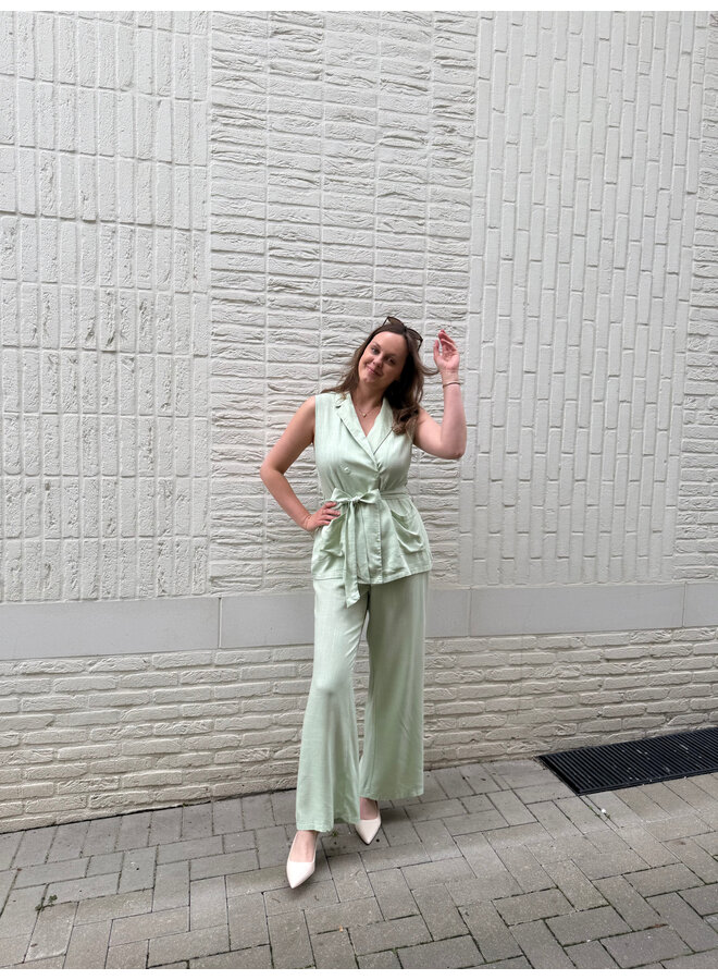 Ivy Set Trousers + Top Green