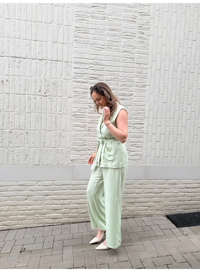 Ivy Set Trousers + Top Green