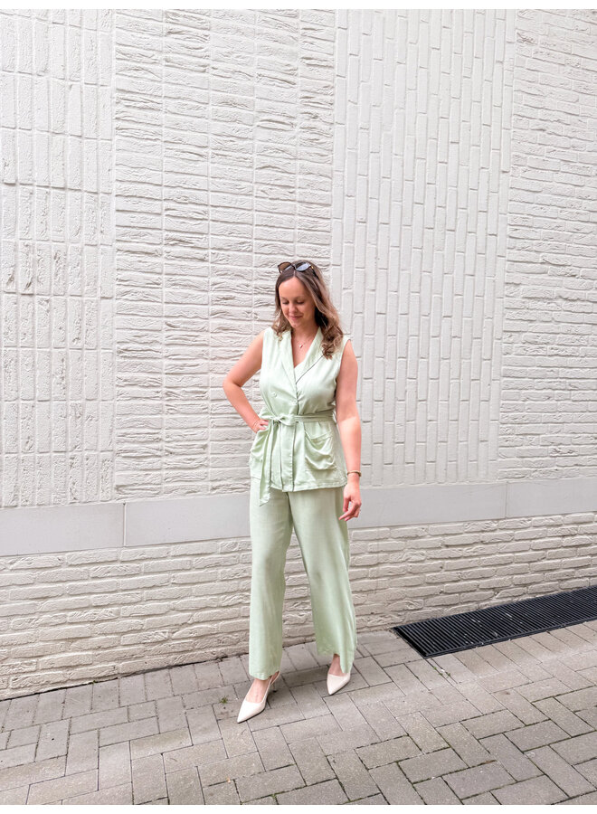 Ivy Set Trousers + Top Green