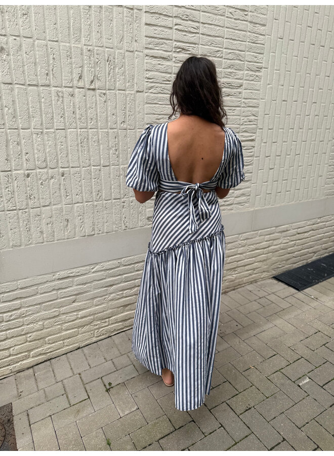 Lina Striped Set Skirt + Top Blue