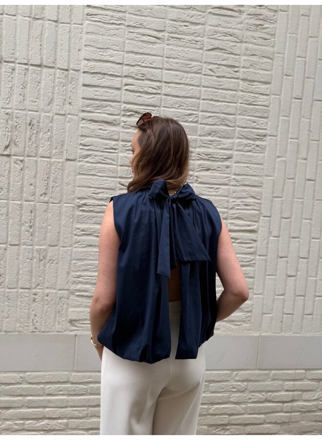Beau Top Bow Dark Blue
