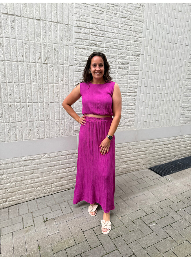 Célestine Set Skirt + Top Purple