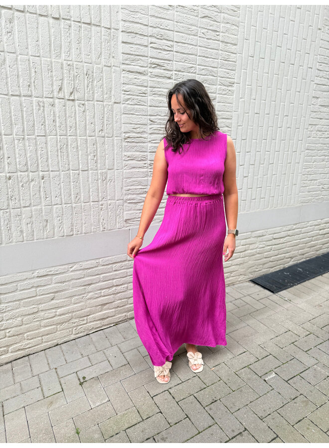 Célestine Set Skirt + Top Purple