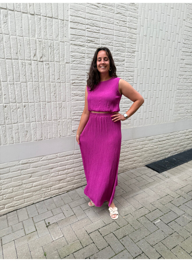 Célestine Set Skirt + Top Purple