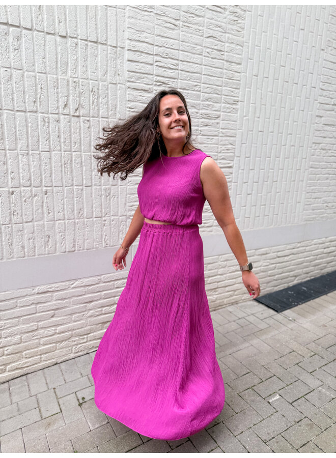 Célestine Set Skirt + Top Purple