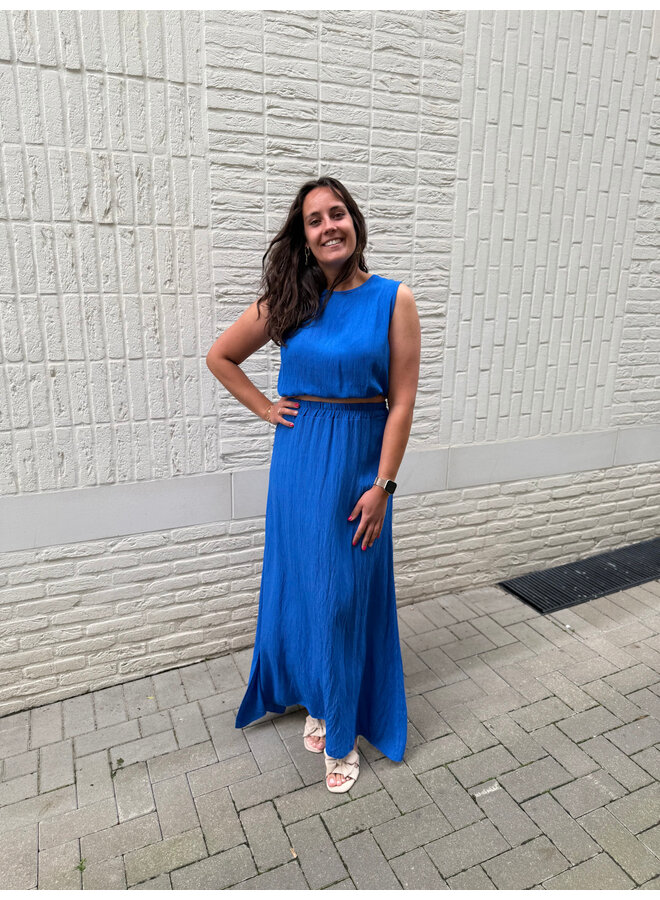 Célestine Set Skirt + Top Blue