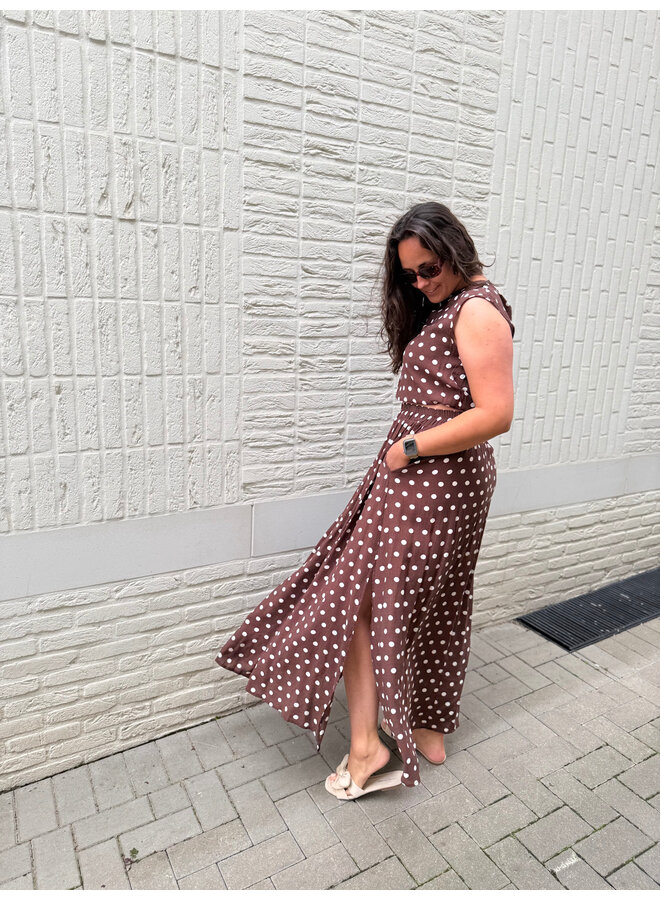 Dorothea Polka Dot Set Top + Skirt