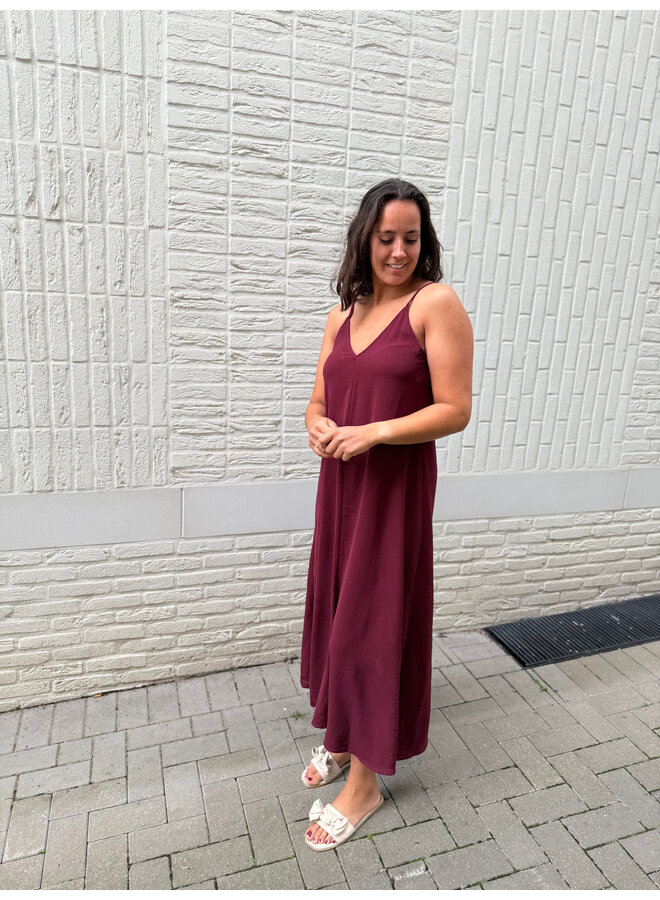 Lilly Summer Dress Burgundy
