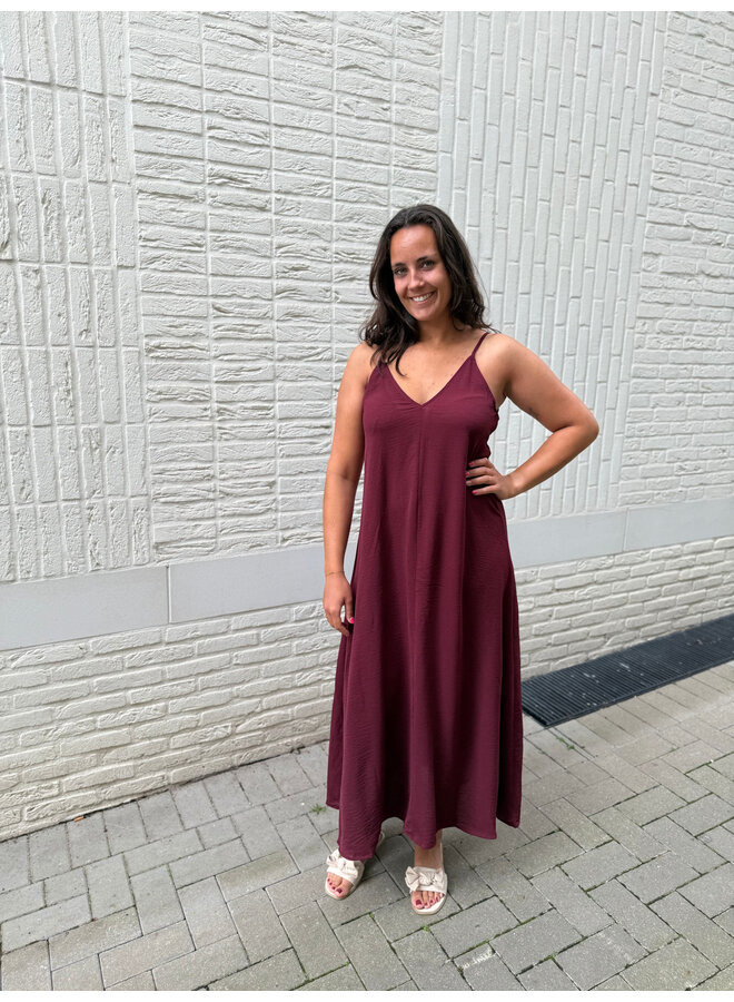 Lilly Summer Dress Burgundy