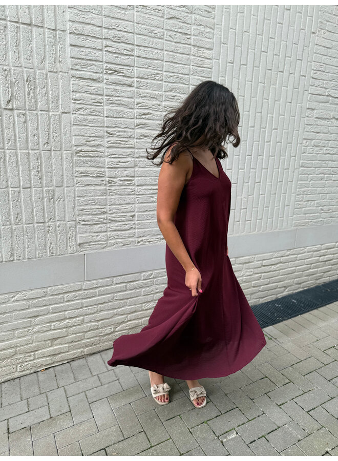 Lilly Summer Dress Burgundy