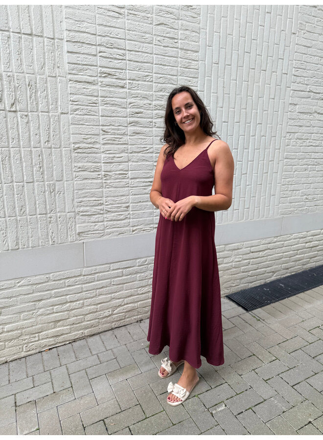 Lilly Summer Dress Burgundy
