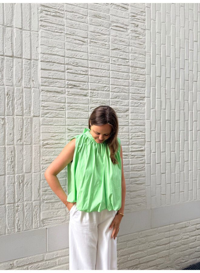Beau Top Bow Light Green