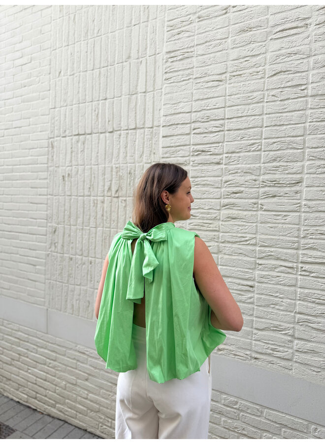 Beau Top Bow Light Green