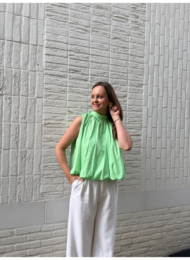 Beau Top Bow Light Green
