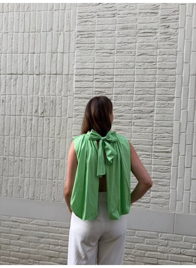 Beau Top Bow Light Green