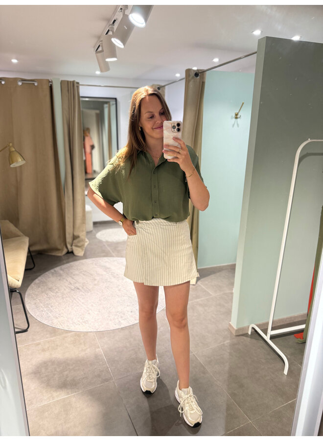 Jadene Striped Skort