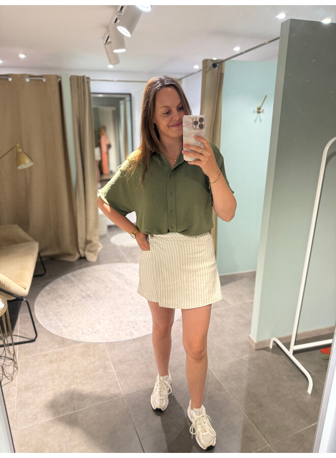 Jadene Striped Skort