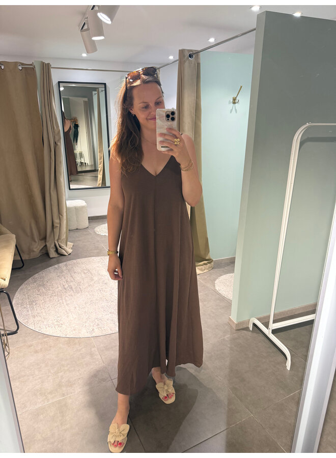Lilly Summer Dress Dark Brown