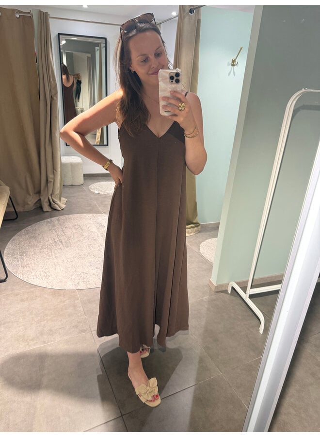 Lilly Summer Dress Dark Brown
