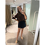 Millie Bow Striped T-Shirt Dark Brown