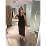 Holly Long Dress Dark Brown