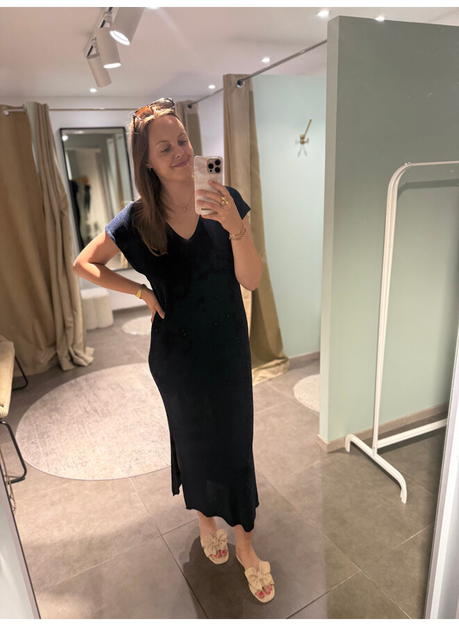 Holly Long Dress Dark Blue