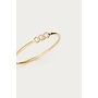 Minimalistische Ring met Drie Strass Stenen Goud
