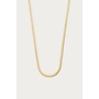 Vintage Lange Platte Schakelketting 60+5cm Goud