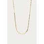 Vintage Fijne Schakelketting 45+5cm Goud