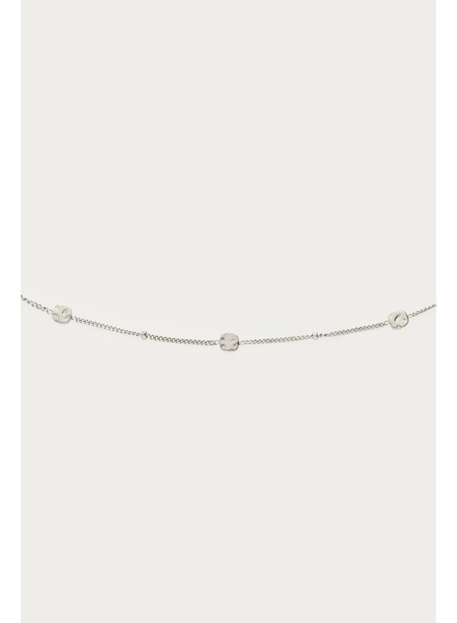 Vintage Armband met Dots en Munten Zilver