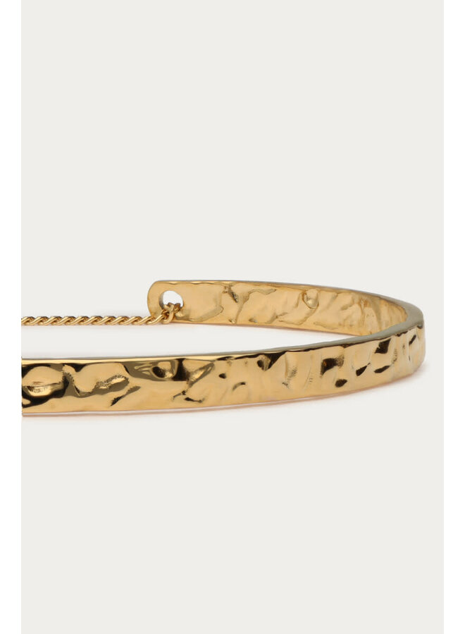 Vintage Bangle Hammered Goud