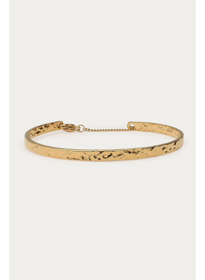 Vintage Bangle Hammered Goud