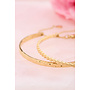 Vintage Bangle met Bloemen Goud