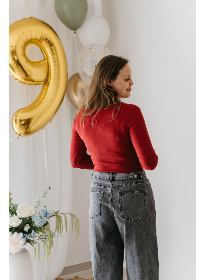 Indy Basic Top Burgundy