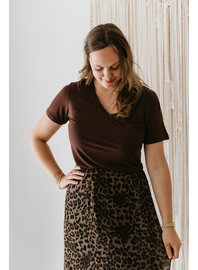 Kaya Basic T-Shirt Brown