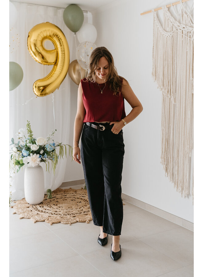 Brandy Balloon Jeans Denim Grey