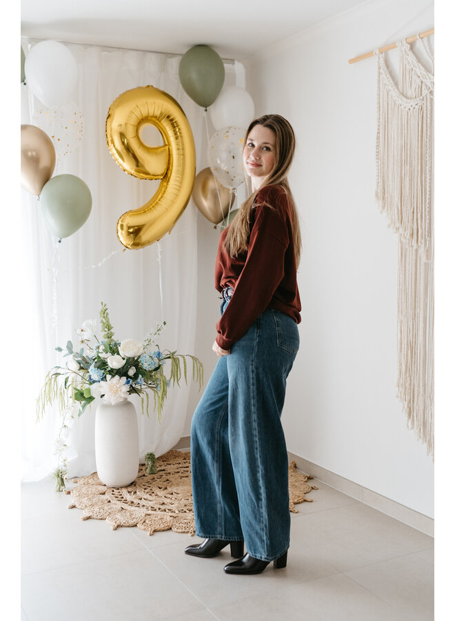 Barrel Jeans Brune