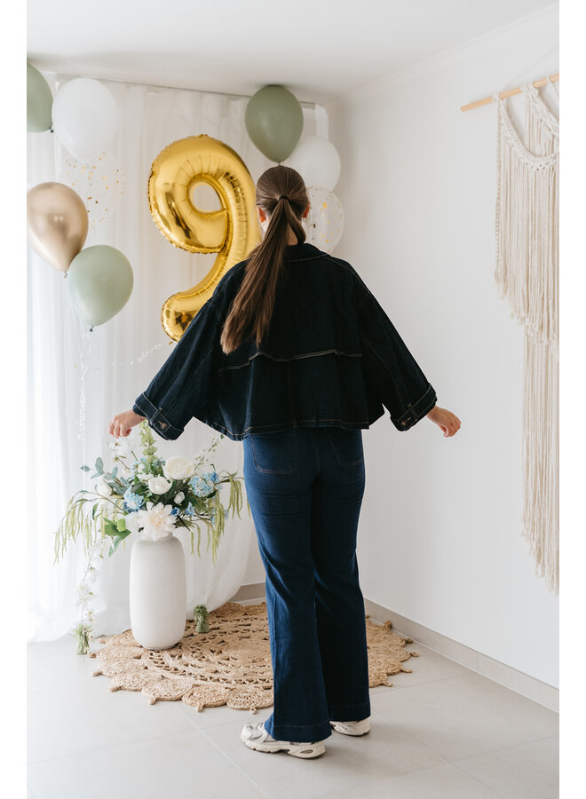 Elena Full Length Flared Jeans Brut