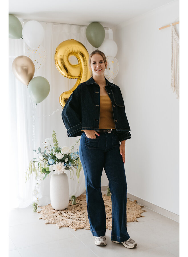 Elena Full Length Flared Jeans Brut