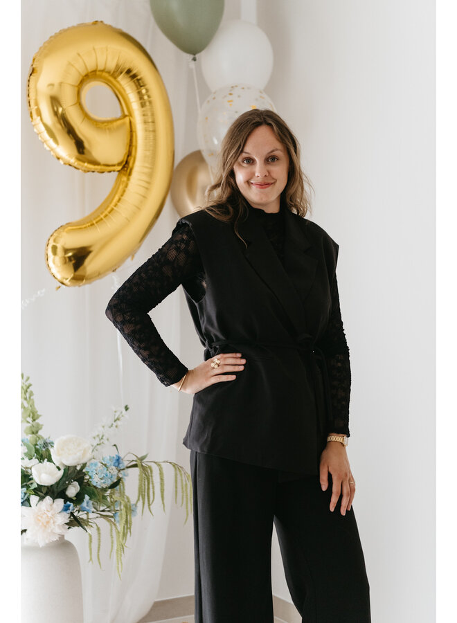 Milly Basic Lace Top Black