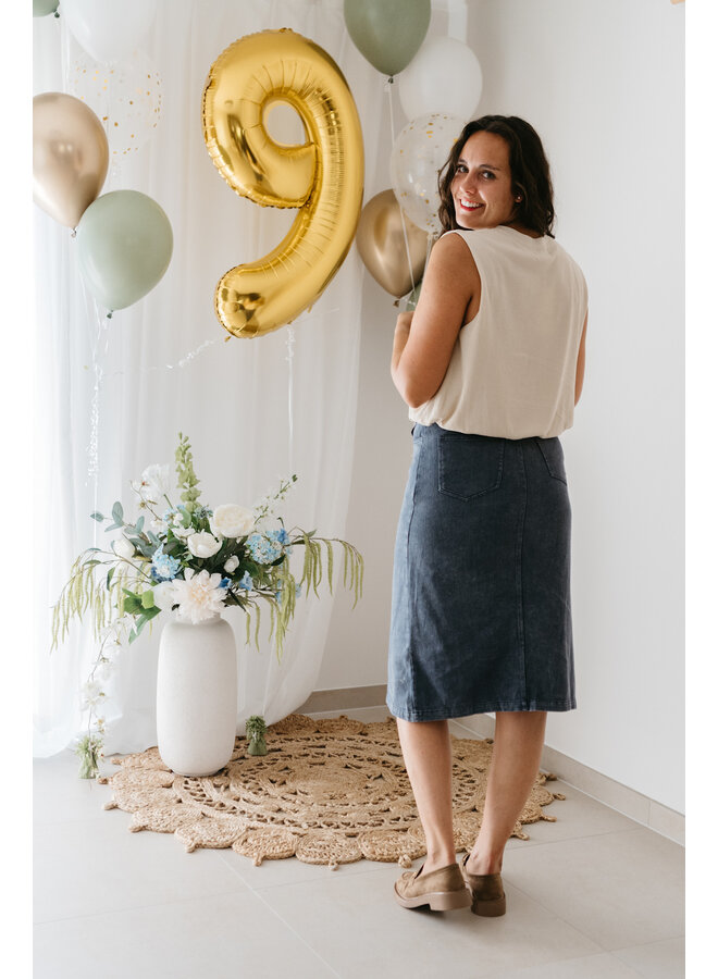 Lot Denim Skirt Blue