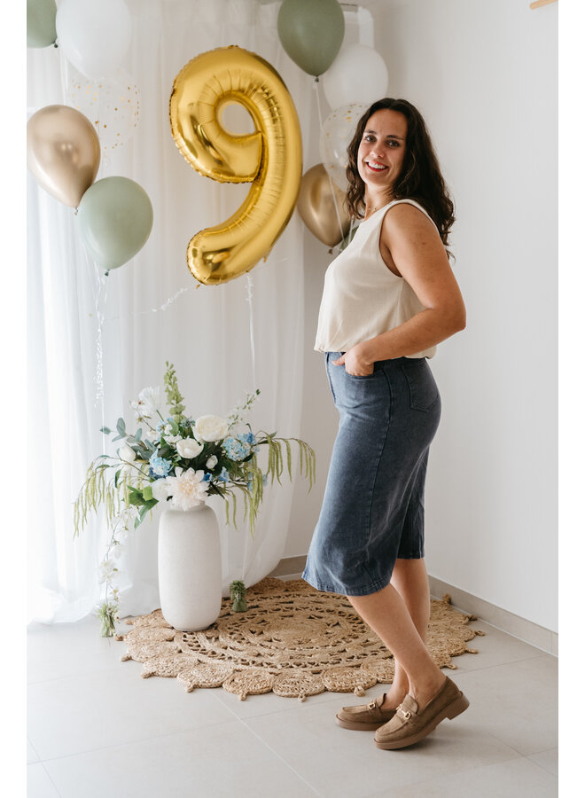 Lot Denim Skirt Blue