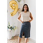 Lot Denim Skirt Blue