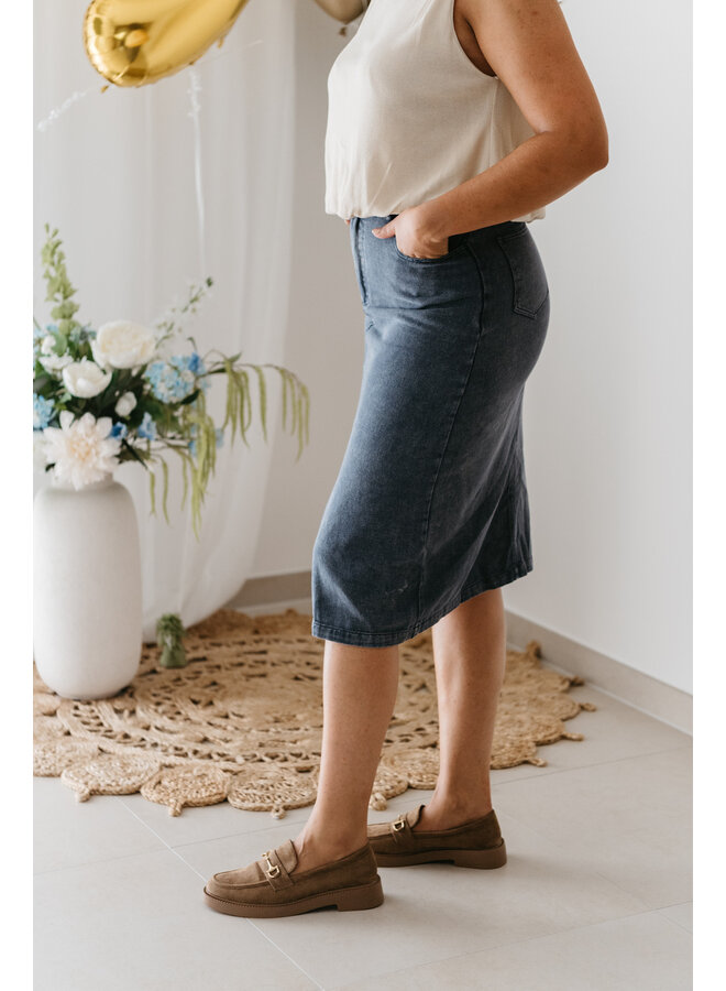 Lot Denim Skirt Blue