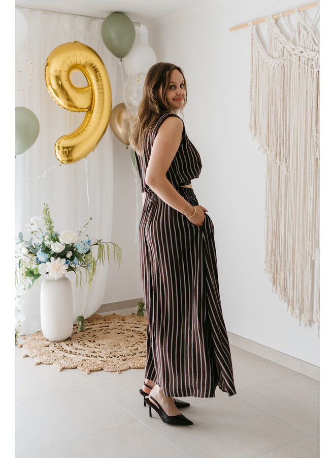 Beau Striped Set Skirt + Top