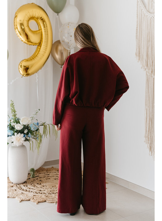 Aria Vest Burgundy