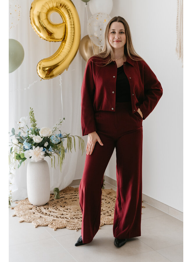Aria Vest Burgundy